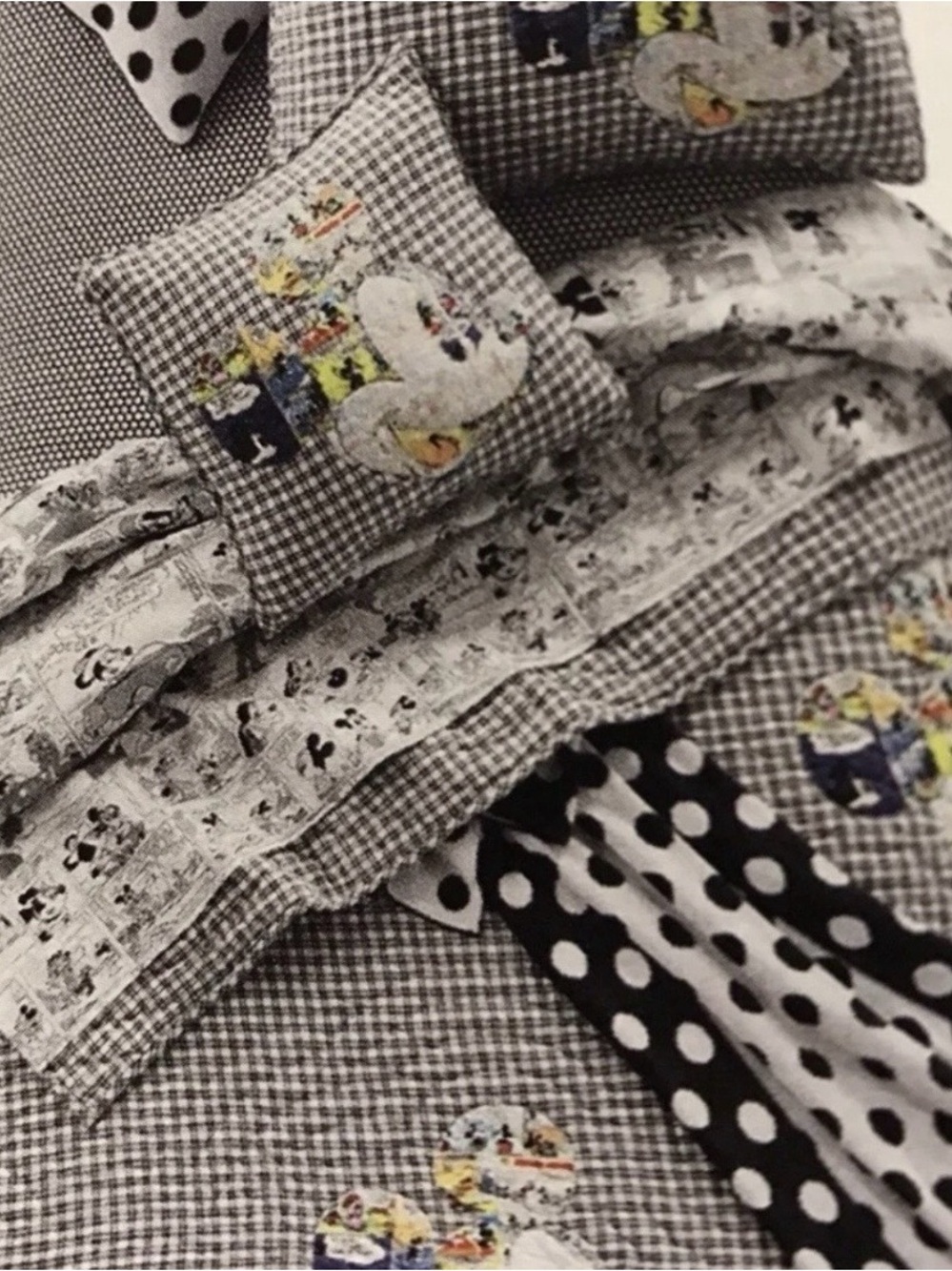 Disney X Ethan Allen Limited Edition Mickey Mouse Quilt (Q) Two Standard Shams.